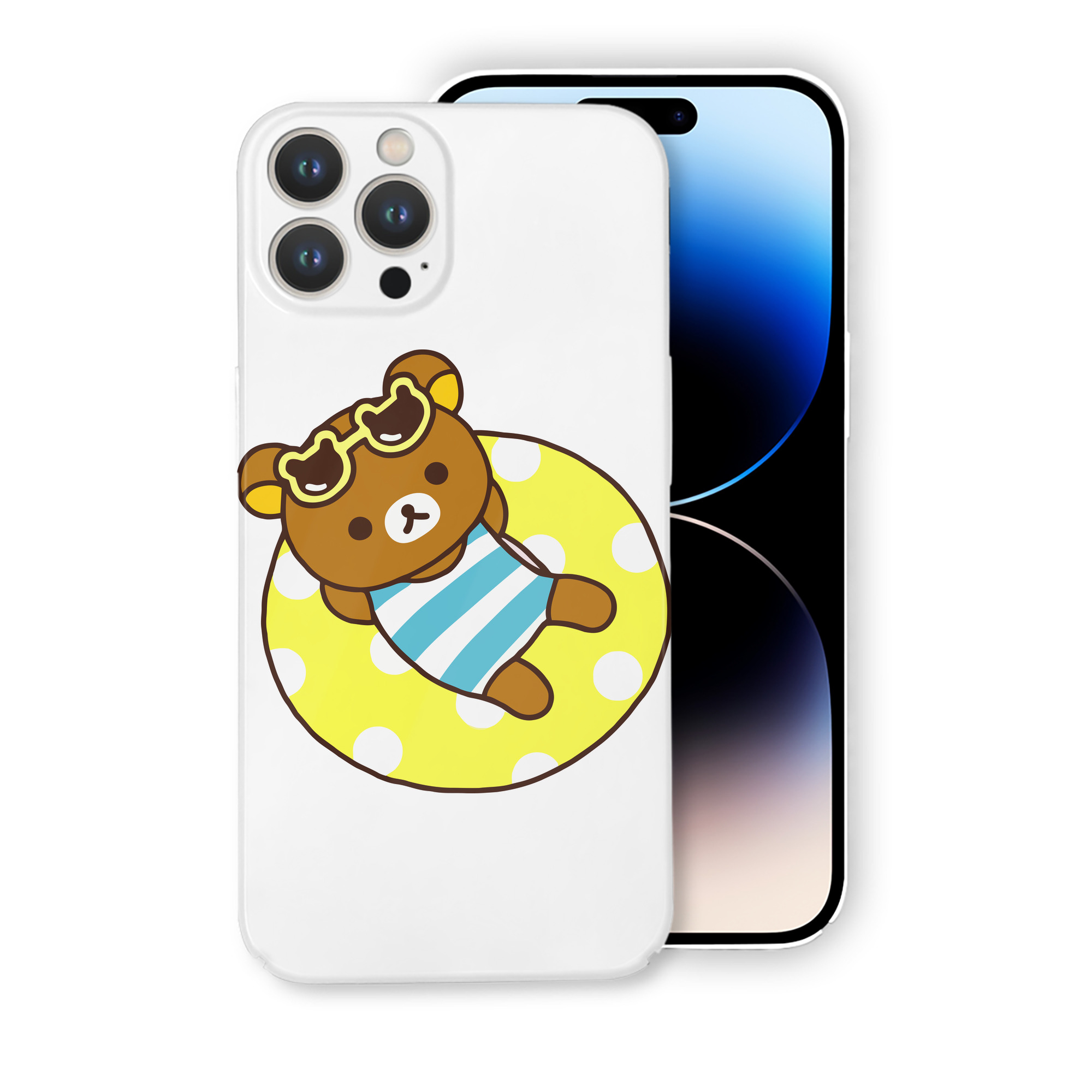 （画像用） リラックマ リラックマ キイロイトリ Rilakkuma Korilakkuma Kiiroitori 【iPhone 14シリーズ対応】ハードケース